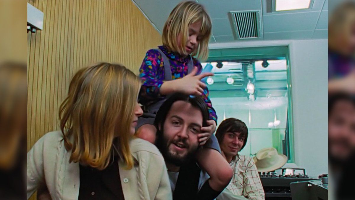 Linda Eastman y su hija Heather también asistieron a las sesiones de grabación de Get Back