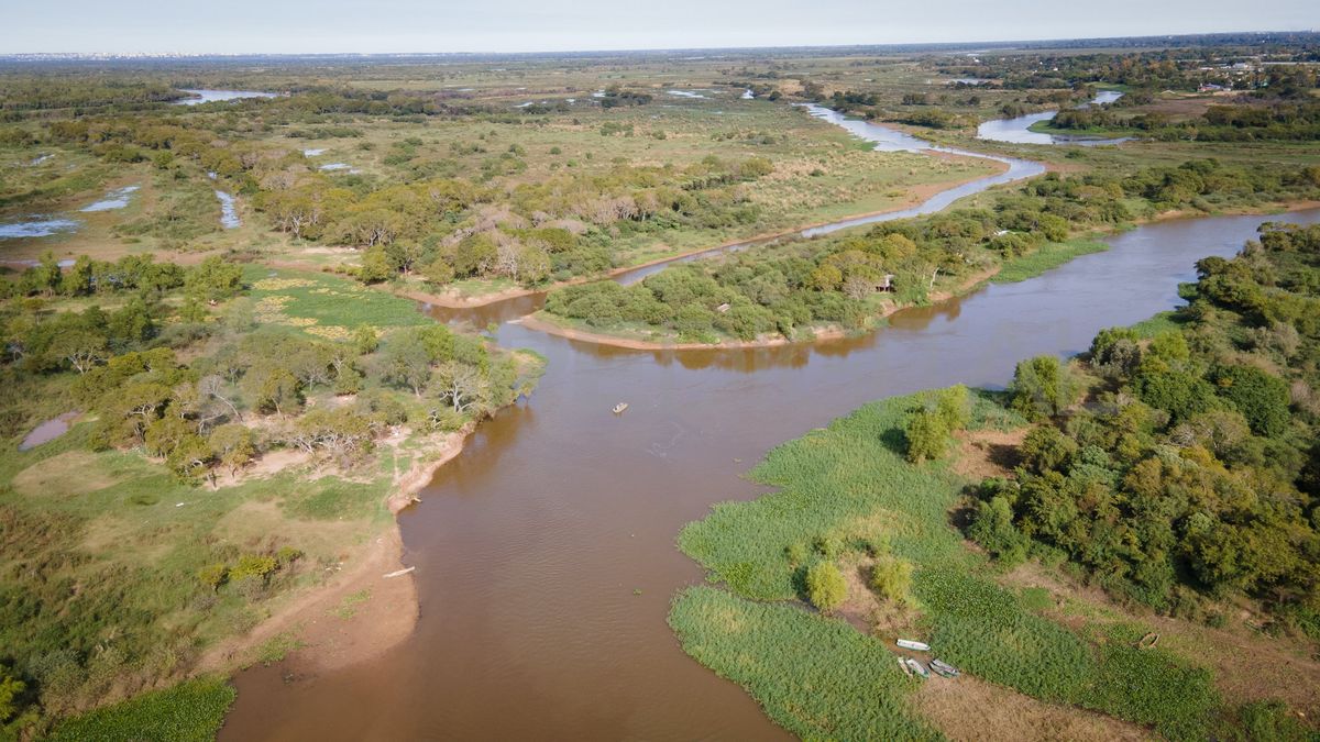 La vista aérea del arroyo Ubajay resalta la inmensidad de su belleza. La vista aérea del arroyo Ubajay resalta la inmensidad de su belleza.