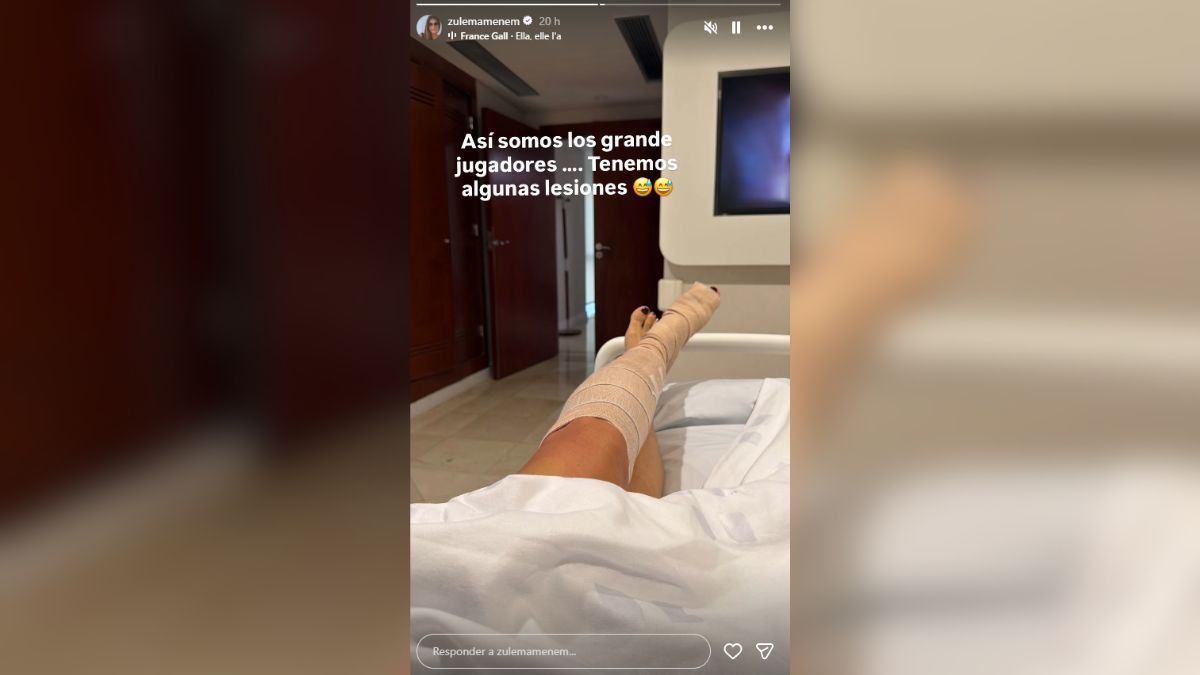 Zulemita Menem sugirió que sufrió un accidente deportivo y agradeció los mensajes de apoyo de sus seguidores. Zulemita Menem sugirió que sufrió un accidente deportivo y agradeció los mensajes de apoyo de sus seguidores.