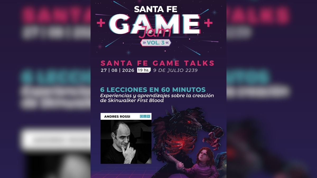 El desarrollador y docente rafaelino Andrés Rossi compartirá los aprendizajes, desafíos técnicos y claves de producción detrás de Skinwalker: First Blood. El desarrollador y docente rafaelino Andrés Rossi compartirá los aprendizajes, desafíos técnicos y claves de producción detrás de Skinwalker: First Blood.