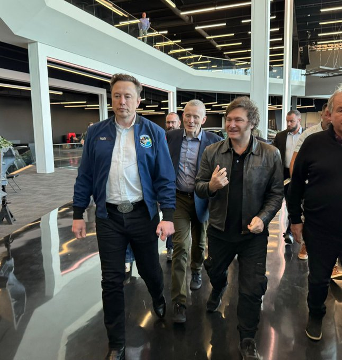El presidente argentino visitó la fábrica de Tesla en Texas, Estados Unidos. El presidente argentino visitó la fábrica de Tesla en Texas, Estados Unidos.