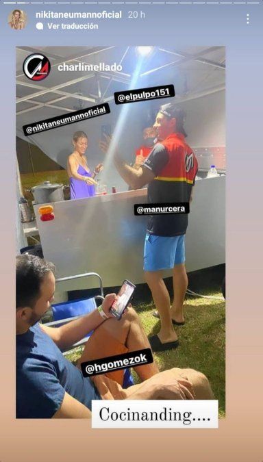 Nicole Neumann y Manuel Urcera, de vacaciones.