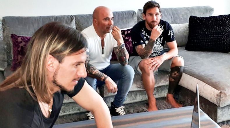 Messi y Sampaoli se reunieron en Barcelona