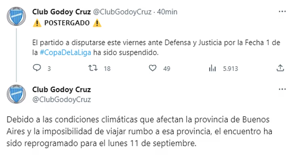 El anuncio de Godoy Cruz de Mendoza. El anuncio de Godoy Cruz de Mendoza.