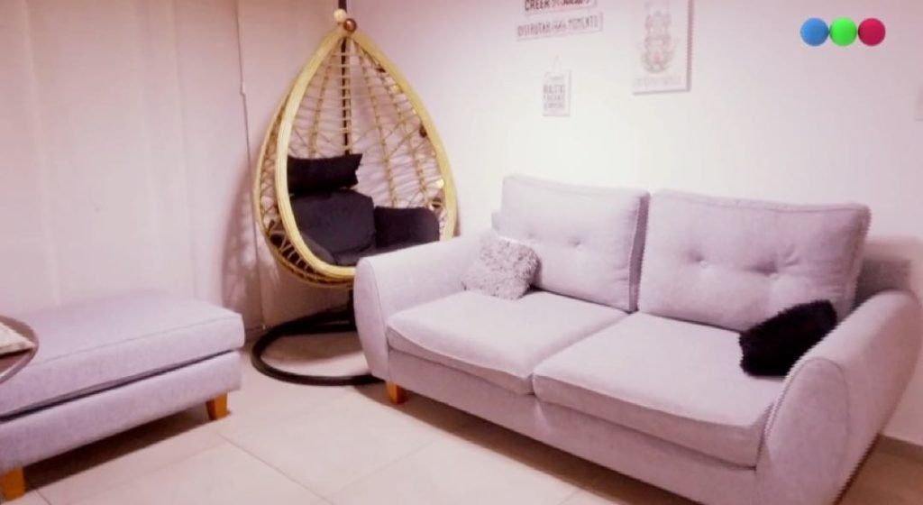 El living del deparamento de Sol Pérez 