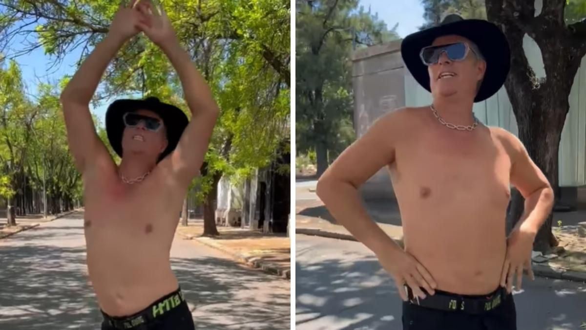 Mike Amigorena generó controversia al bailar en los pasillos del cementerio de Chacarita.