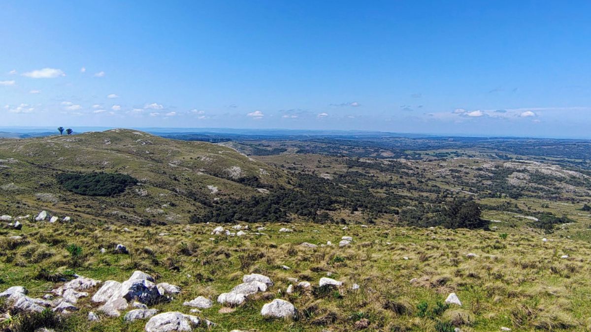 Al alcanzar los 513 metros sobre el nivel del mar, el Cerro Catedral permite observar la transición geográfica entre los campos de Lavalleja y las costas de Maldonado. Al alcanzar los 513 metros sobre el nivel del mar, el Cerro Catedral permite observar la transición geográfica entre los campos de Lavalleja y las costas de Maldonado.