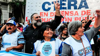 Previo al paro docente, CTERA se expresó contra la reforma laboral:  