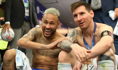 Neymar le mando un emotivo mensaje a Messi tras la victoria: Felicidades hermano Neymar le mando un emotivo mensaje a Messi tras la victoria: Felicidades hermano