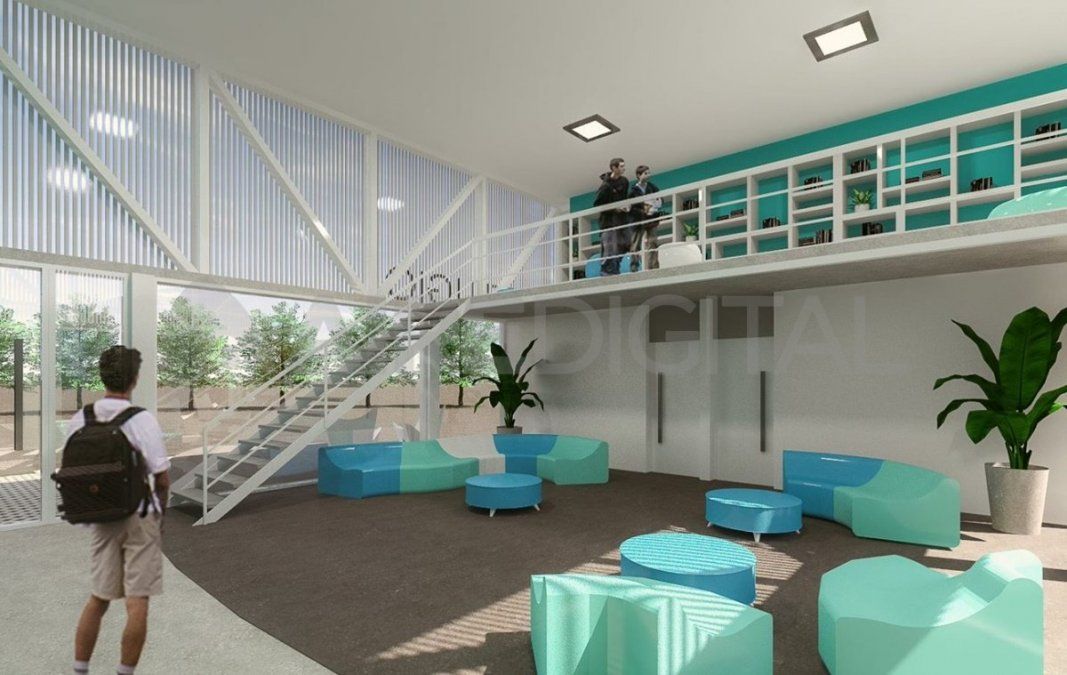 El ambiente contará con mobiliario flexible para generar un espacio cálido.