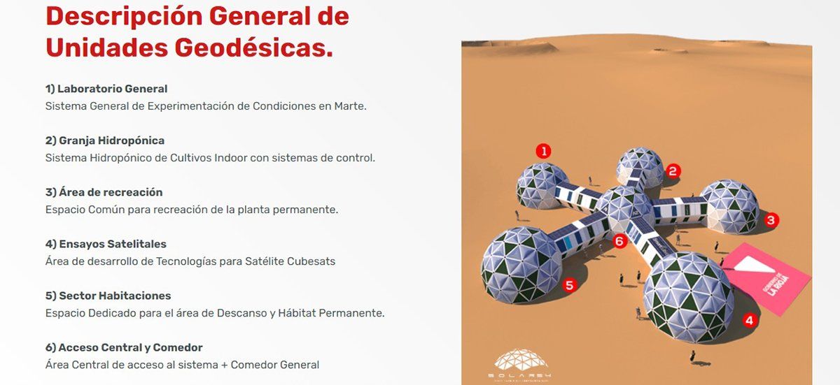 Así será la base marciana que construirán en La Rioja.