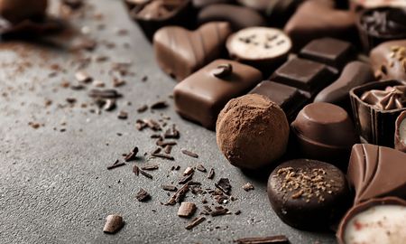 Caramelos de chocolate. Caramelos de chocolate.