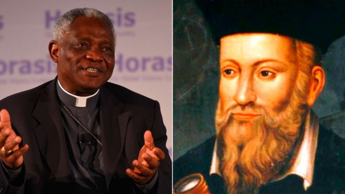 Peter Turkson es unos de los preferidos para suceder al Papa y los creyentes de las profecías de Nostradamus están asustados. 