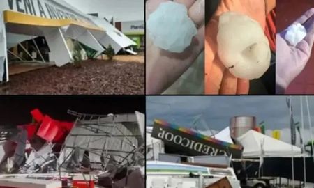 Feroz temporal en sur de Santa Fe, Mendoza y Buenos Aires: camiones volcados, granizo y destrozos Feroz temporal en sur de Santa Fe, Mendoza y Buenos Aires: camiones volcados, granizo y destrozos