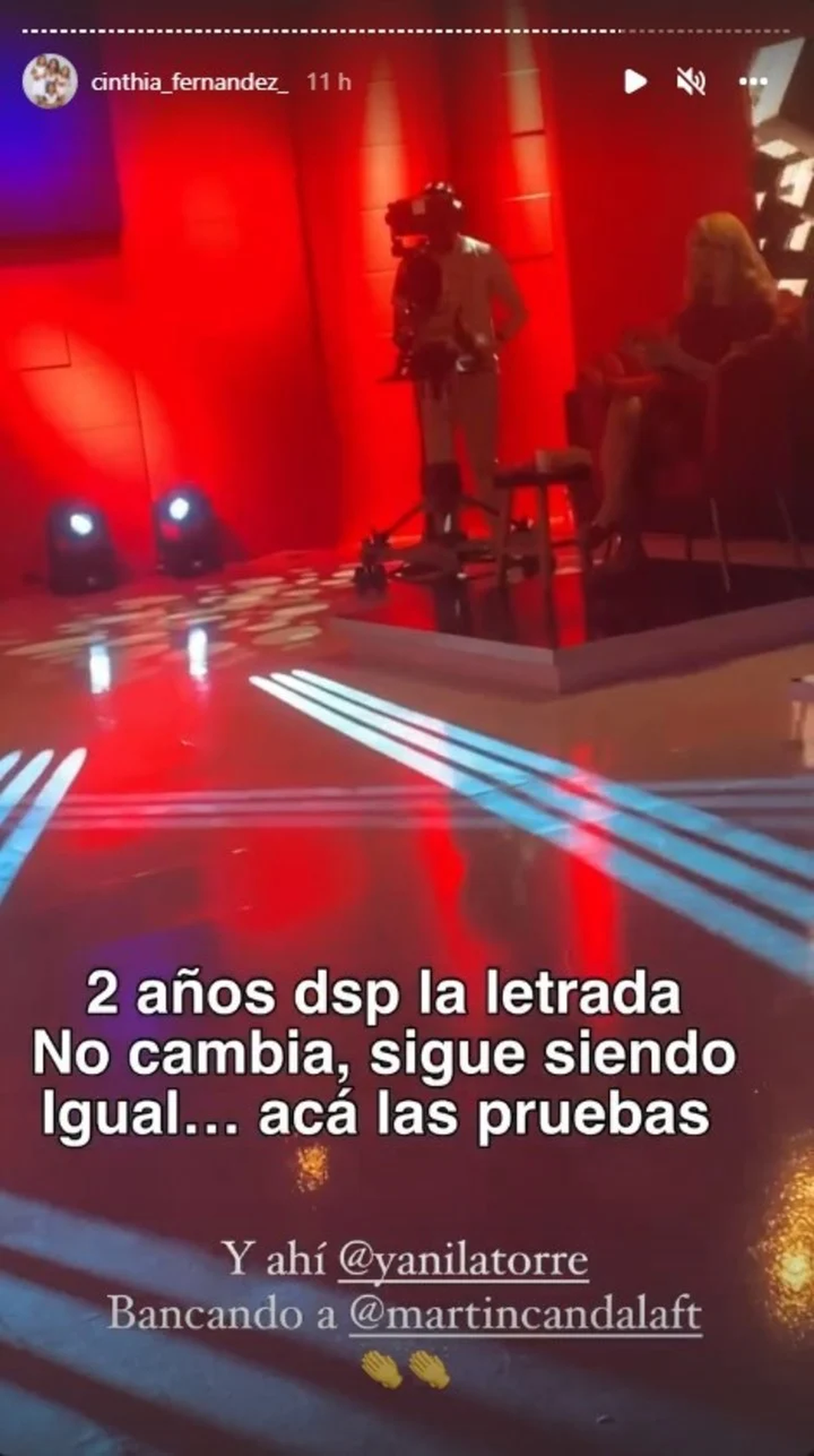 Cinthia Fernández apoyó a Yanina Latorre en su pelea con Ana Rosenfeld.