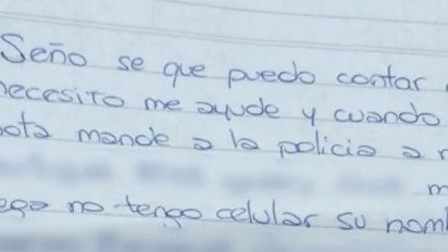Su marido la golpeaba y pidió ayuda en el cuaderno de comunicaciones de su hijo: Seño, mi pareja me pega