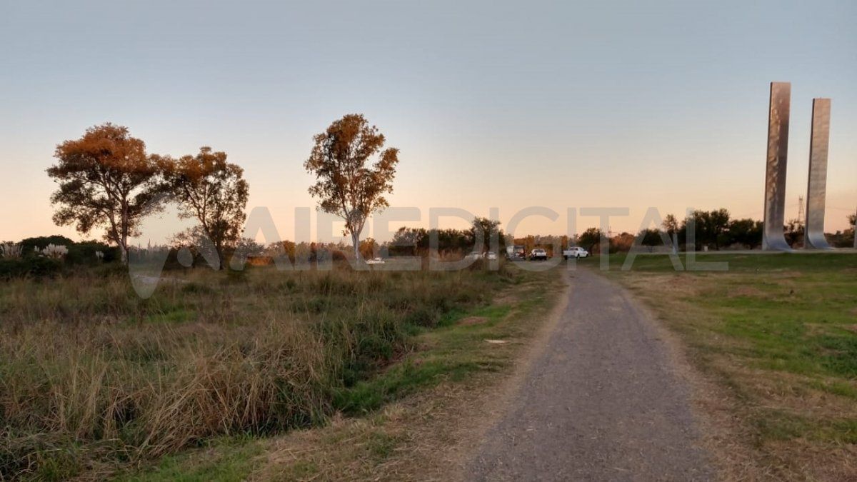 Inmediaciones del Riacho Santa Fe, en donde encontraron el cuerpo de Roberto Parente.
