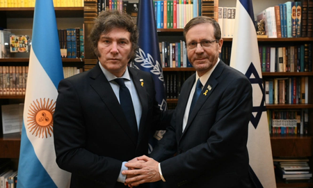 Javier Milei se reunió con el presidente de Israel, Isaac Herzog. Javier Milei se reunió con el presidente de Israel, Isaac Herzog.