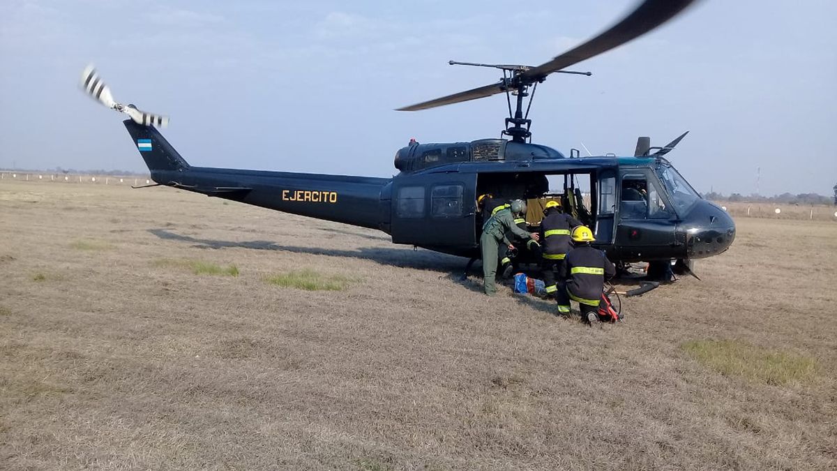 El Ejército trasladó a brigadistas a Villa Ocampo.&nbsp;