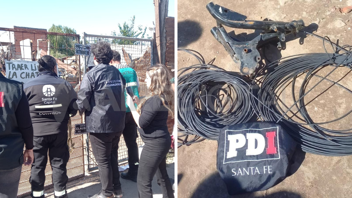 Barrio San Lorenzo: clausuraron una chatarrería