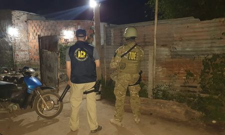 El operativo se realizó en una finca ubicada en el extremo norte de la ciudad de Santa Fe.