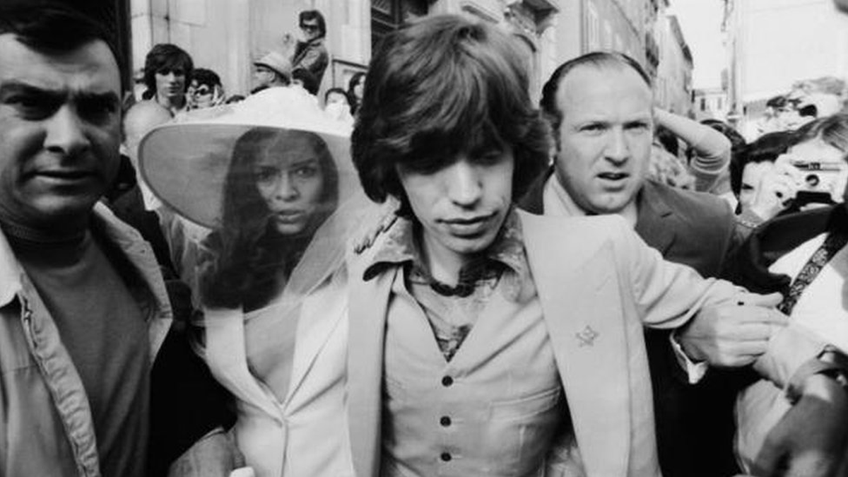 Bianca Jagger y Mick Jagger recién casados. Bianca Jagger y Mick Jagger recién casados.