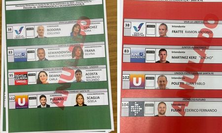 Estas serán las boletas para las categorías Gobernador y vice e Intendente de Santa Fe. Las elecciones serán el 10 de septiembre. Estas serán las boletas para las categorías Gobernador y vice e Intendente de Santa Fe. Las elecciones serán el 10 de septiembre.
