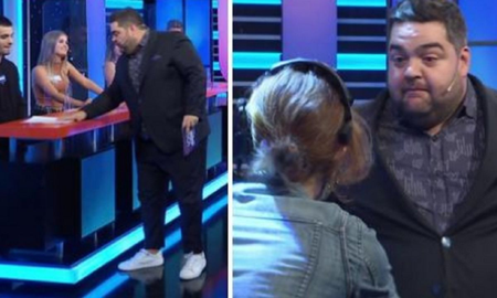Darío Barassi, el conductor de 100 argentinos dicen protagonizó una curiosa escena mientras hacían el programa. Darío Barassi, el conductor de 100 argentinos dicen protagonizó una curiosa escena mientras hacían el programa.