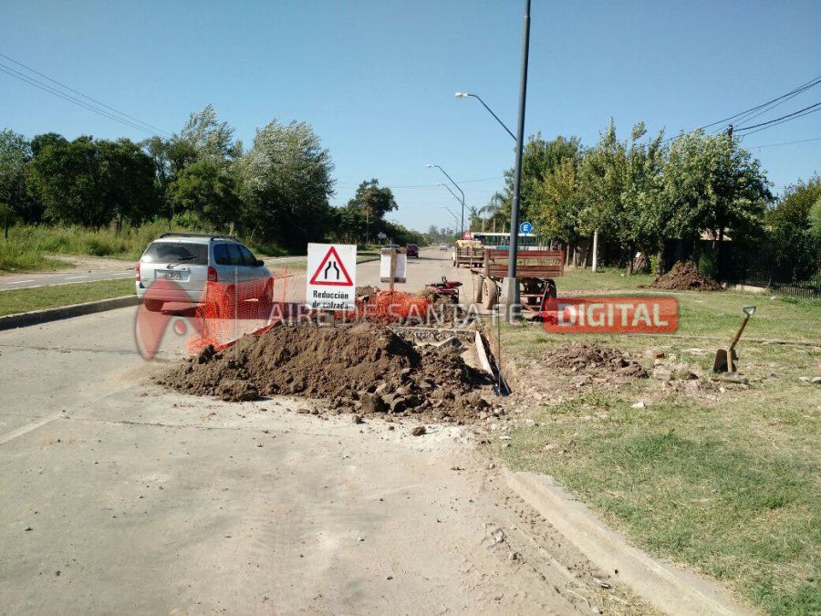 Reclamos y obras a medio hacer en Avenida Peñaloza