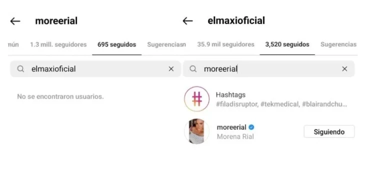 EL MOVIMIENTO QUE HIZO MORE EN REDES: DEJÓ DE SEGUIR A EL MAXI