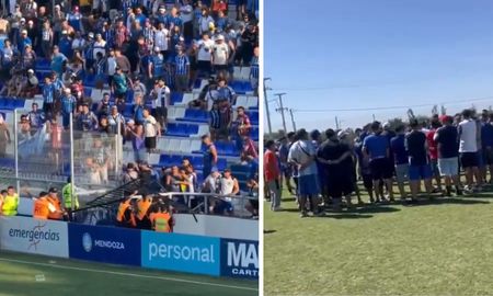 Tras el descenso, Godoy Cruz sigue sin ganar y el último fin de semana explotó el hincha y se viralizó un apriete de la barrabrava durante la pretemporada. Tras el descenso, Godoy Cruz sigue sin ganar y el último fin de semana explotó el hincha y se viralizó un apriete de la barrabrava durante la pretemporada.