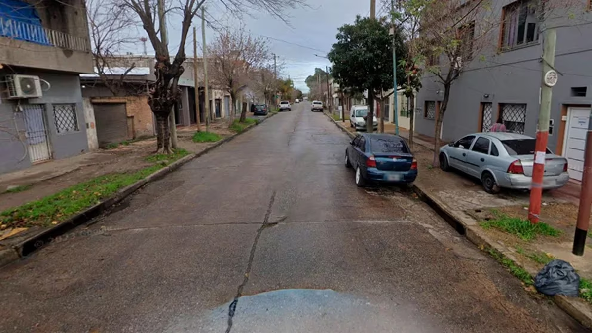 La cuadra en la que ladrones mataron a una nena de 11 años en Lanús. La cuadra en la que ladrones mataron a una nena de 11 años en Lanús.