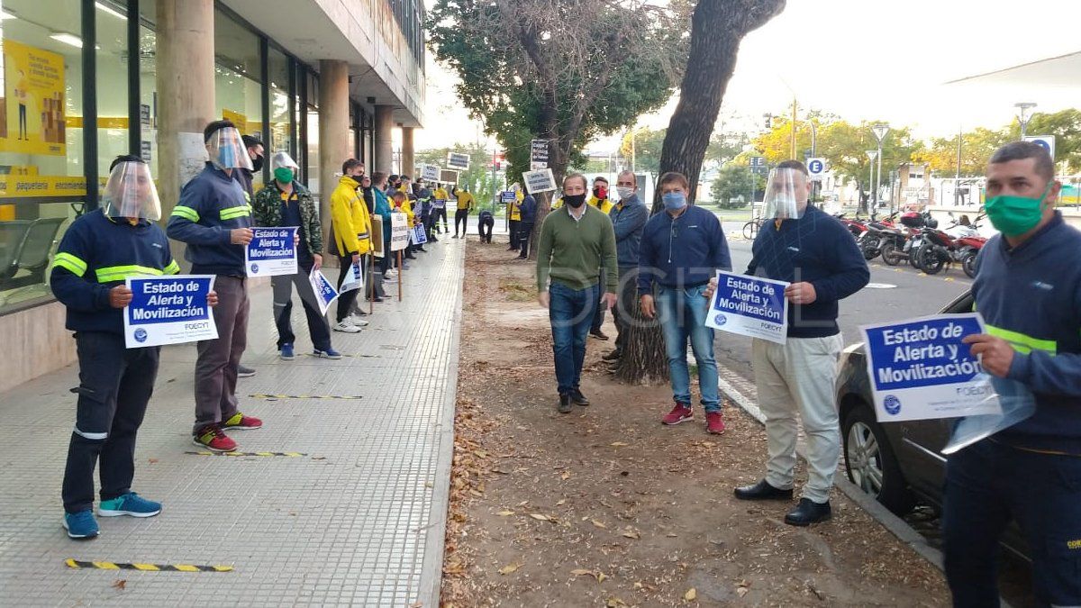 Trabajadores del Correo Argentino se manifestaron en medio de la pandemia