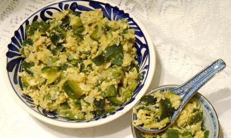 Receta de zapallitos revueltos. Receta de zapallitos revueltos.