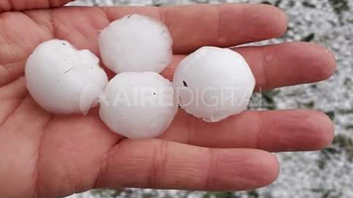 El granizo es muy común en las precipitaciones de la región.