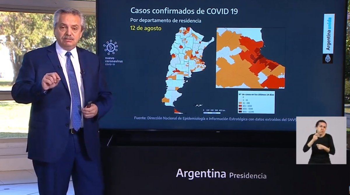 El presidente hizo un repaso de la situación en cada provincia