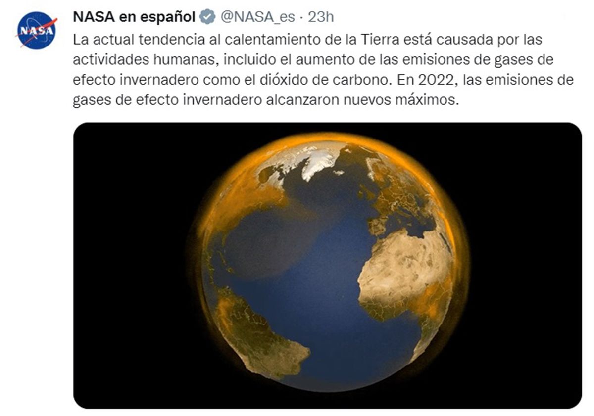 La Nasa advirtió que el planeta se sigue calentando.