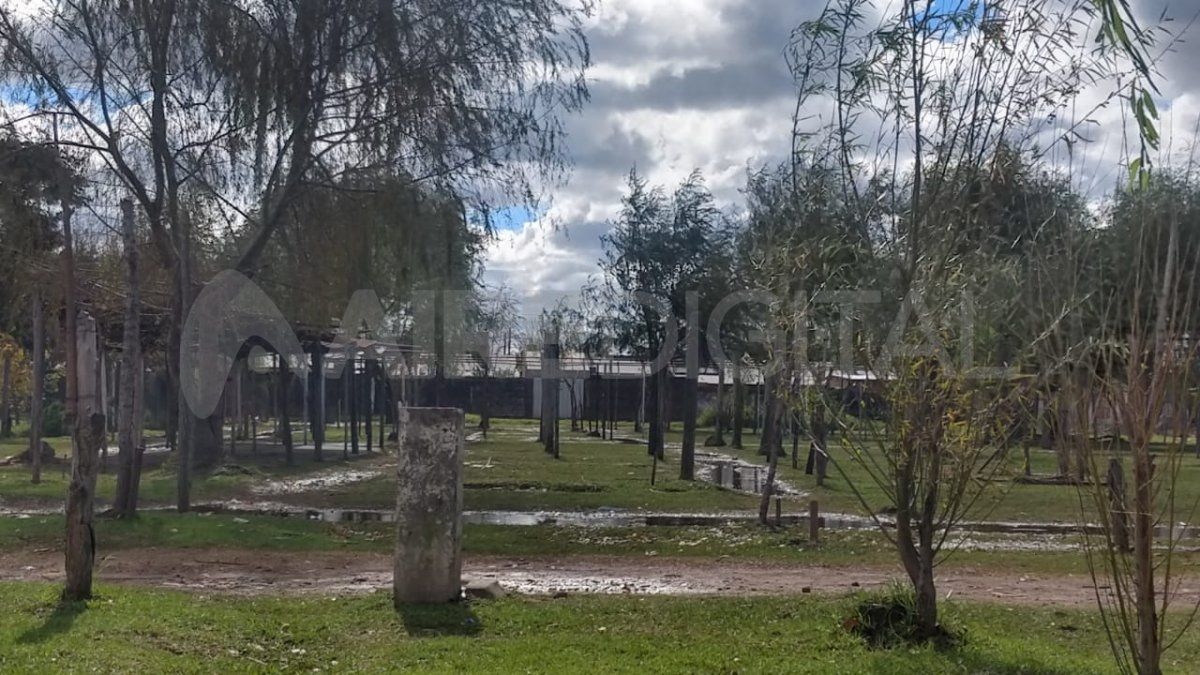 Tampoco hubo actividad en la feria ubicada detrás del Centro Integral Comunitario de calles Facudo Zuviría y Azcuénaga.
