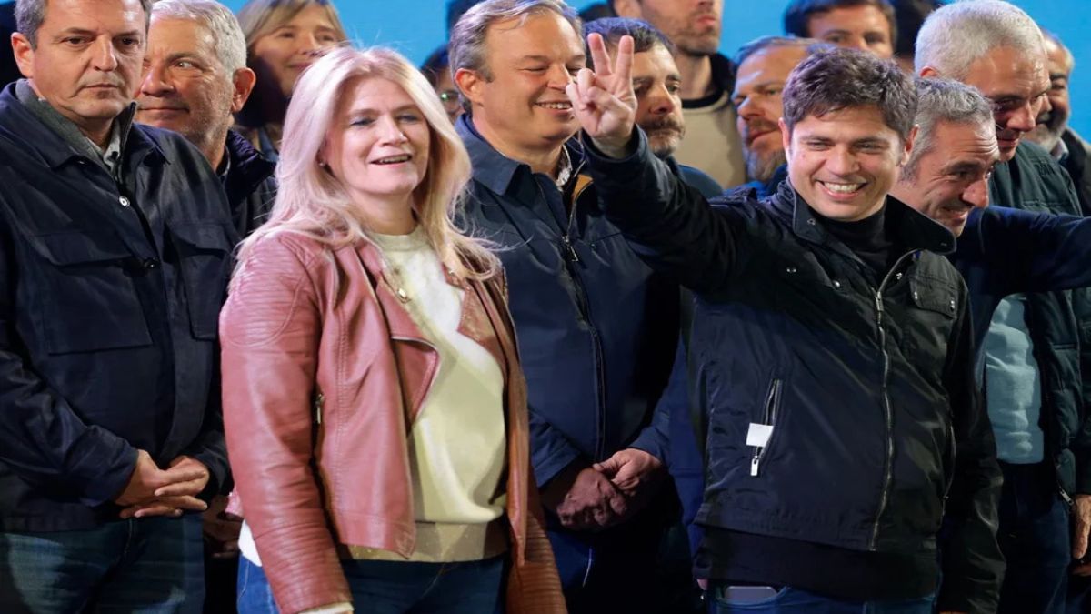 Axel Kicillof celebró la victoria del peronismo en la provincia de Buenos Aires.