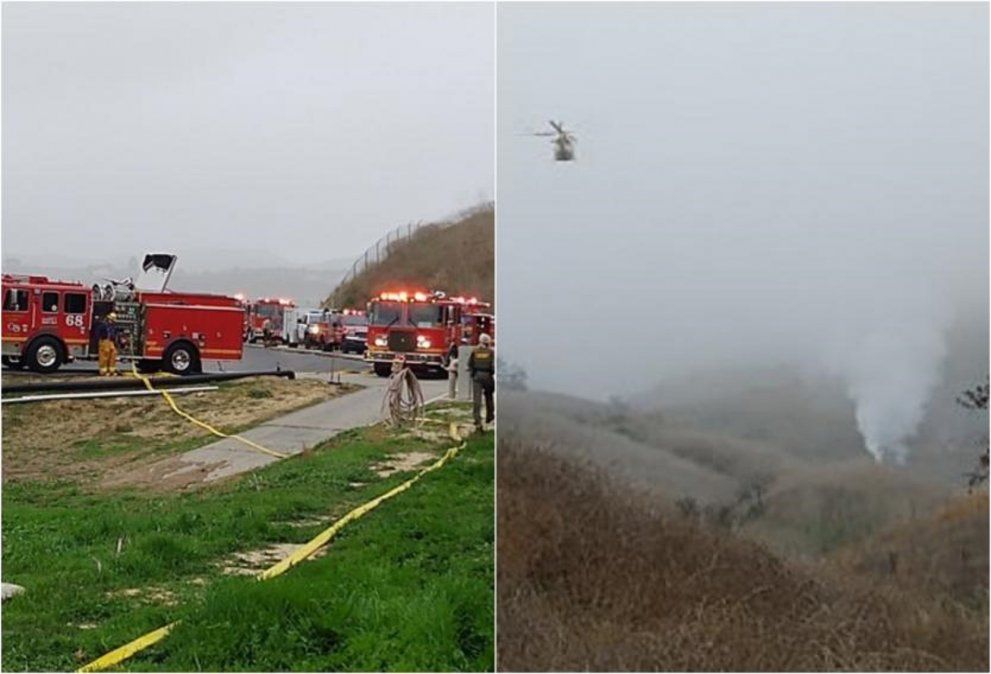 VIDEO: primeras imágenes del helicóptero de Kobe Bryant volando en círculos