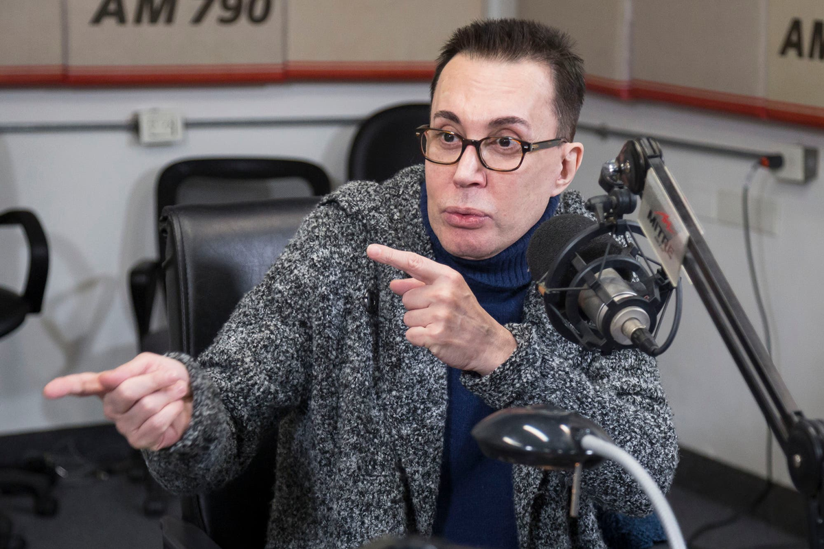 Marcelo Polino en su programa en Radio Mitre.
