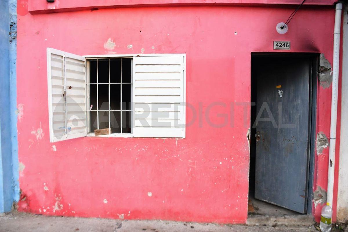 La vivienda del hombre asesinado.