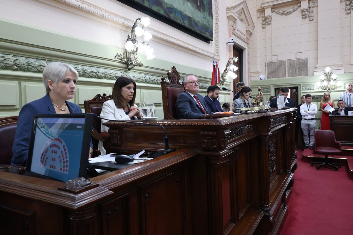 Felipe Michlig durante la Asamblea Legislativa en Santa Fe.