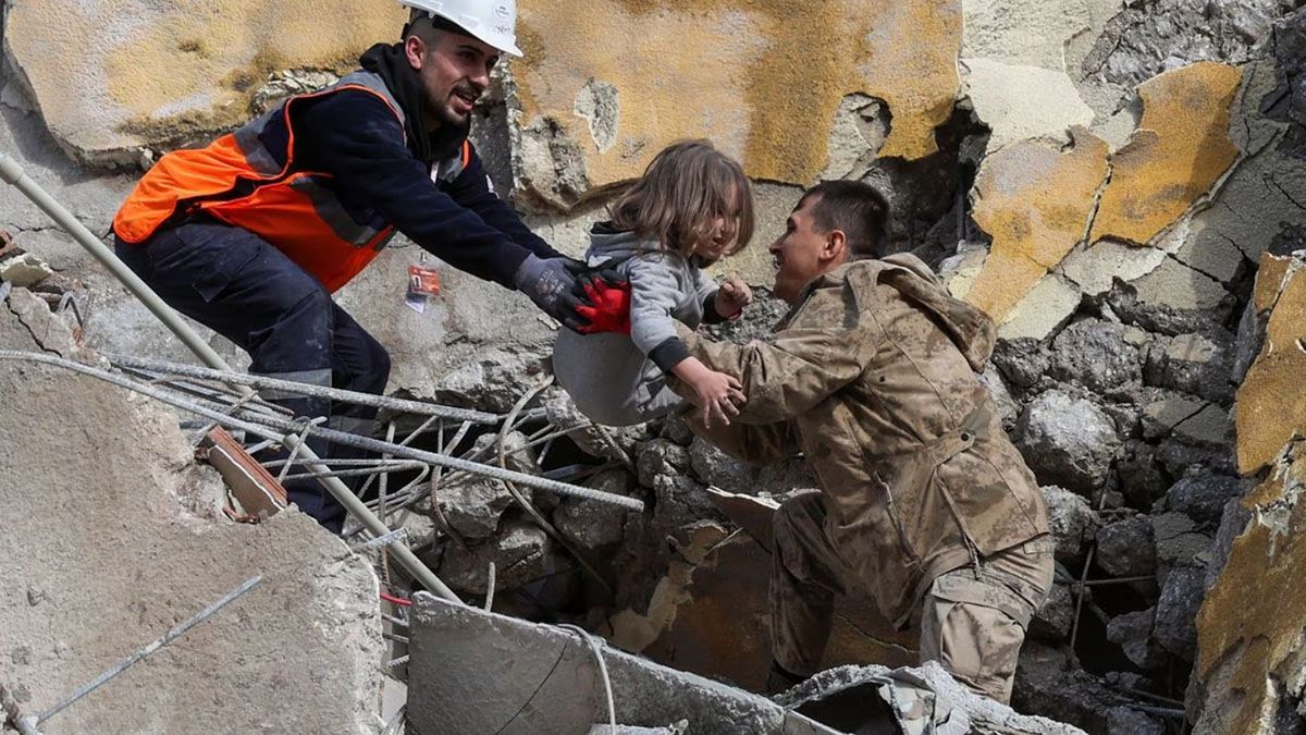 Una niña de cinco años era rescatada este martes en la provincia turca de Hatay.