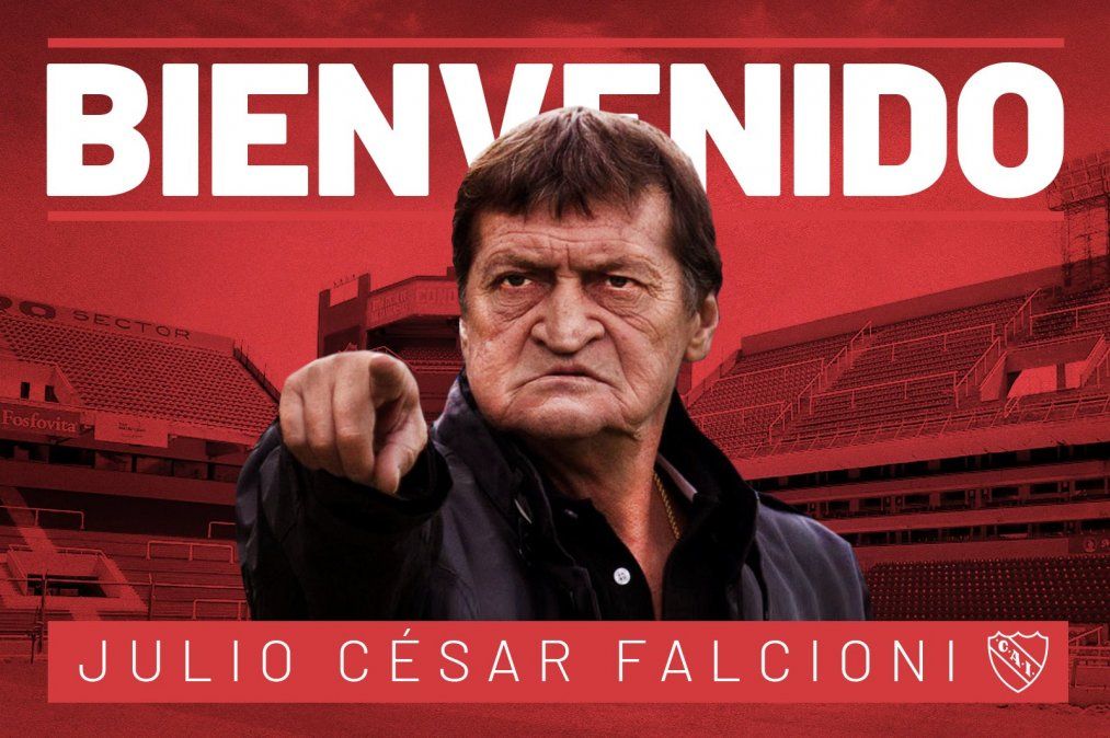 Independiente presentó a Julio César Falcioni como su nuevo entrenador.