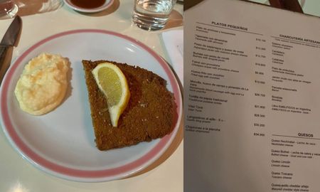 La famosa milanesa de El Preferido. La famosa milanesa de El Preferido.