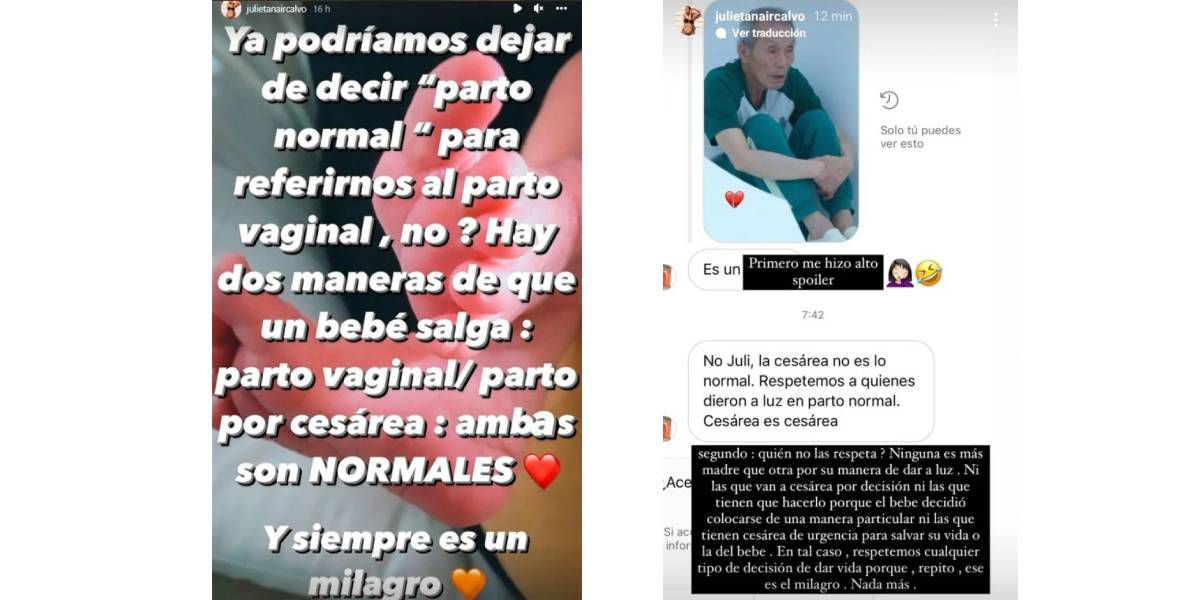 &nbsp;Julieta Nair Calvo le contest&oacute; a una seguidora.