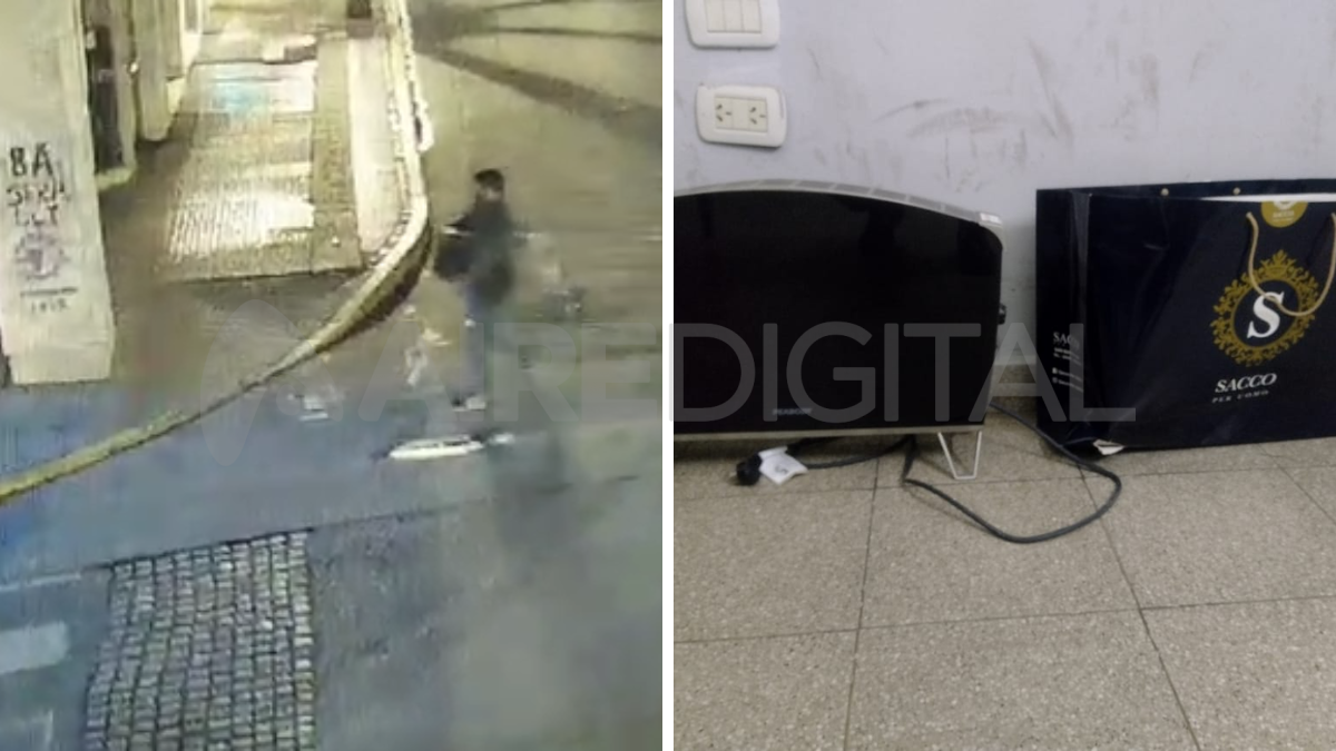 El ladrón de 38 años fue detectado por las cámaras de seguridad en la ciudad de Santa Fe&nbsp;