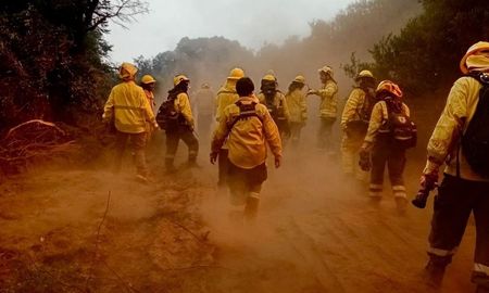 Un equipo de 30 brigadistas de la Provincia de Santa Fe colabora en las tareas que se realizan en la Patagonia. Un equipo de 30 brigadistas de la Provincia de Santa Fe colabora en las tareas que se realizan en la Patagonia.