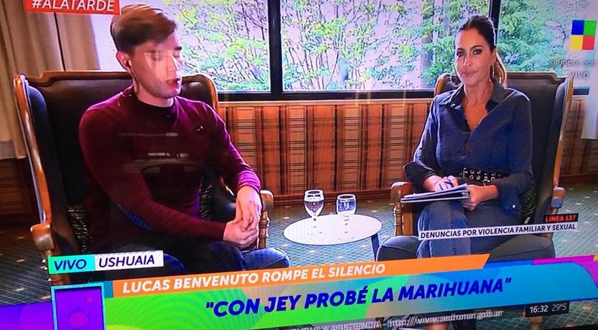 Lucas Benvenuto confirmó que probó las drogas por primera vez con Jey Mammon.